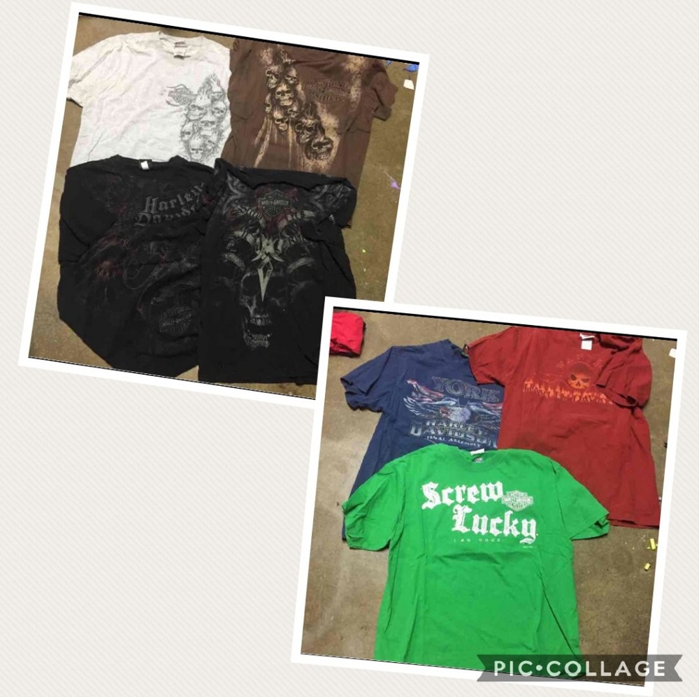 Huge Harley Tee Bundle Men's L